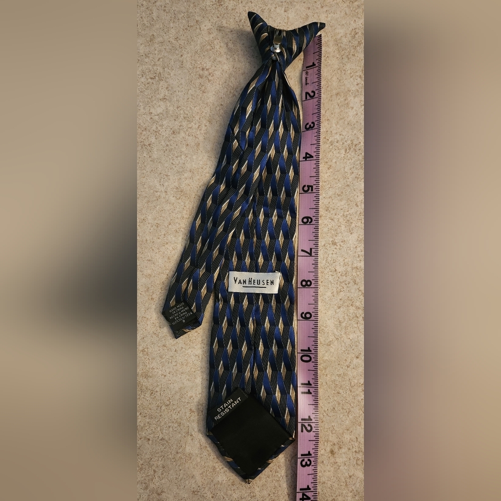 Kids Brown Braided  Belt And 3 Pc Tie Set - Picture 9 of 9